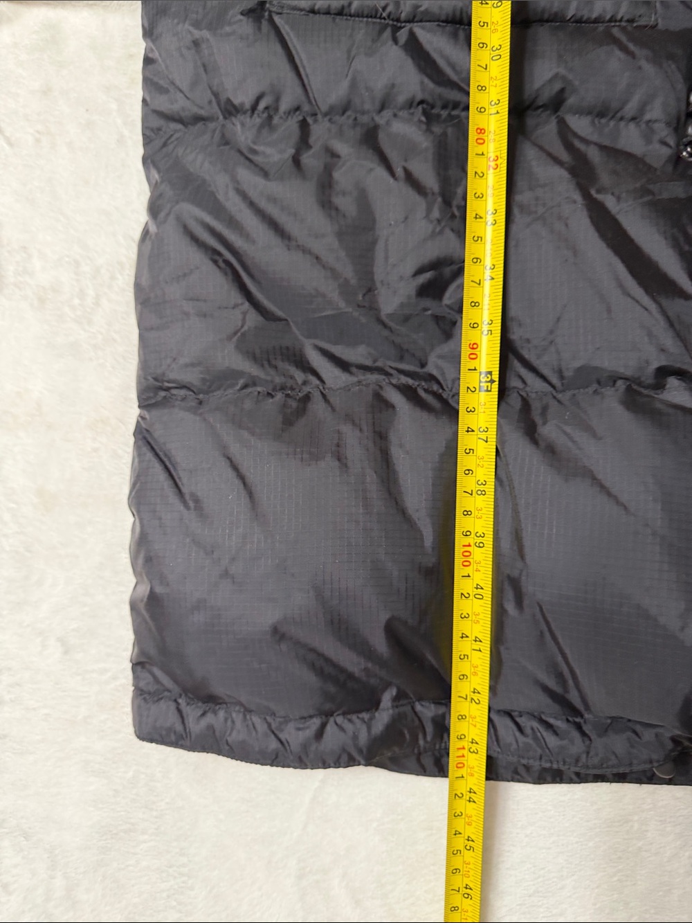 GAP Women's Black Long Puffer Coat with High Collar - Picture 9 of 10